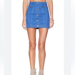 Love Moschino Denim Mini Skirt Size US 2/ IT 38